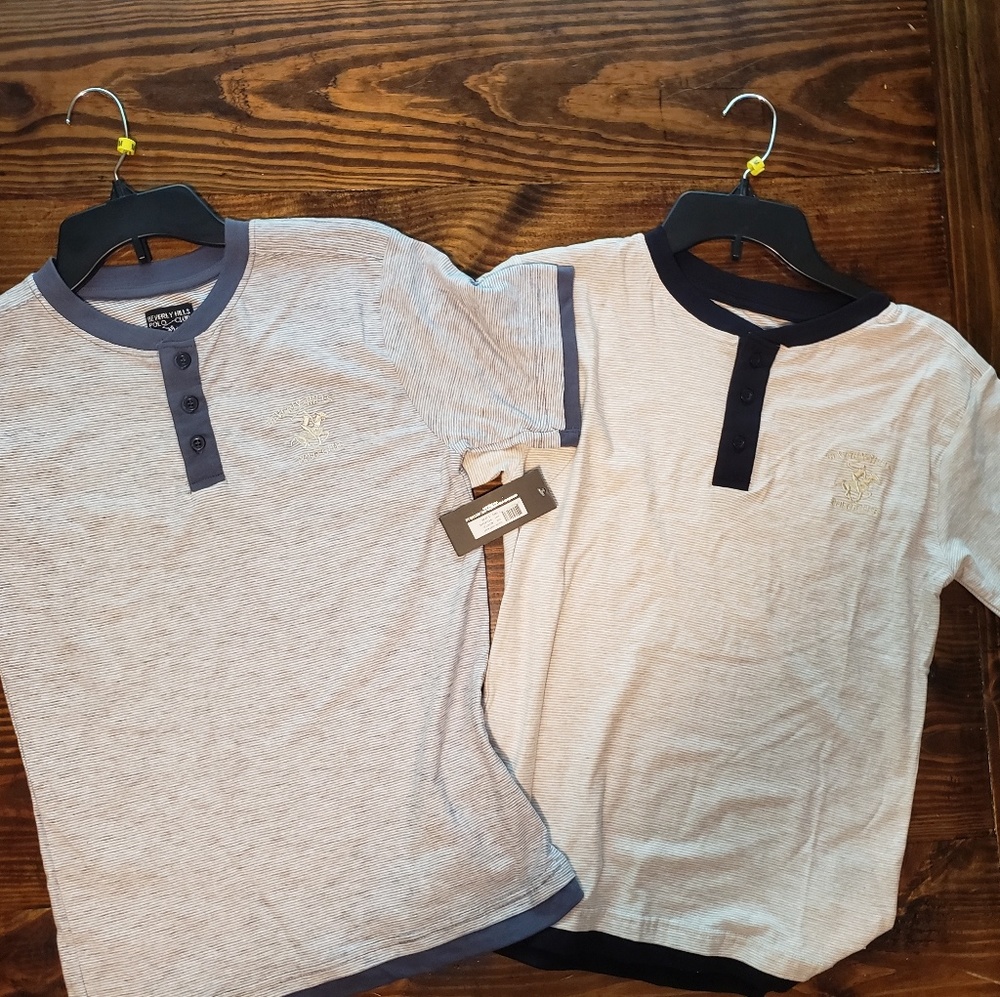 NWT 2 Beverly Hills Polo Club Shirts (size 10/12)